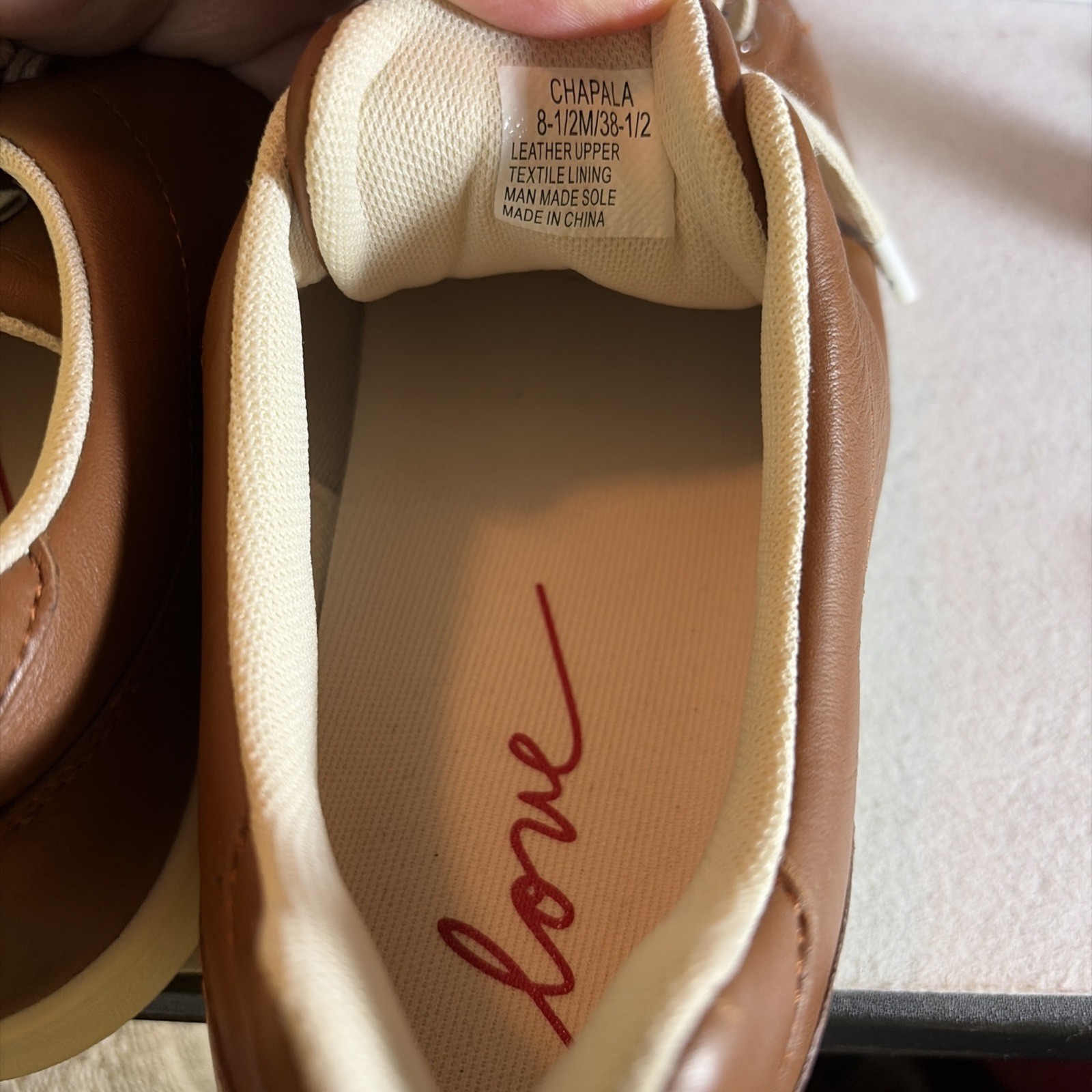 ED Ellen Degeneres Leather Chapala Lace Up Sneakers Brown 8.5M -NEW