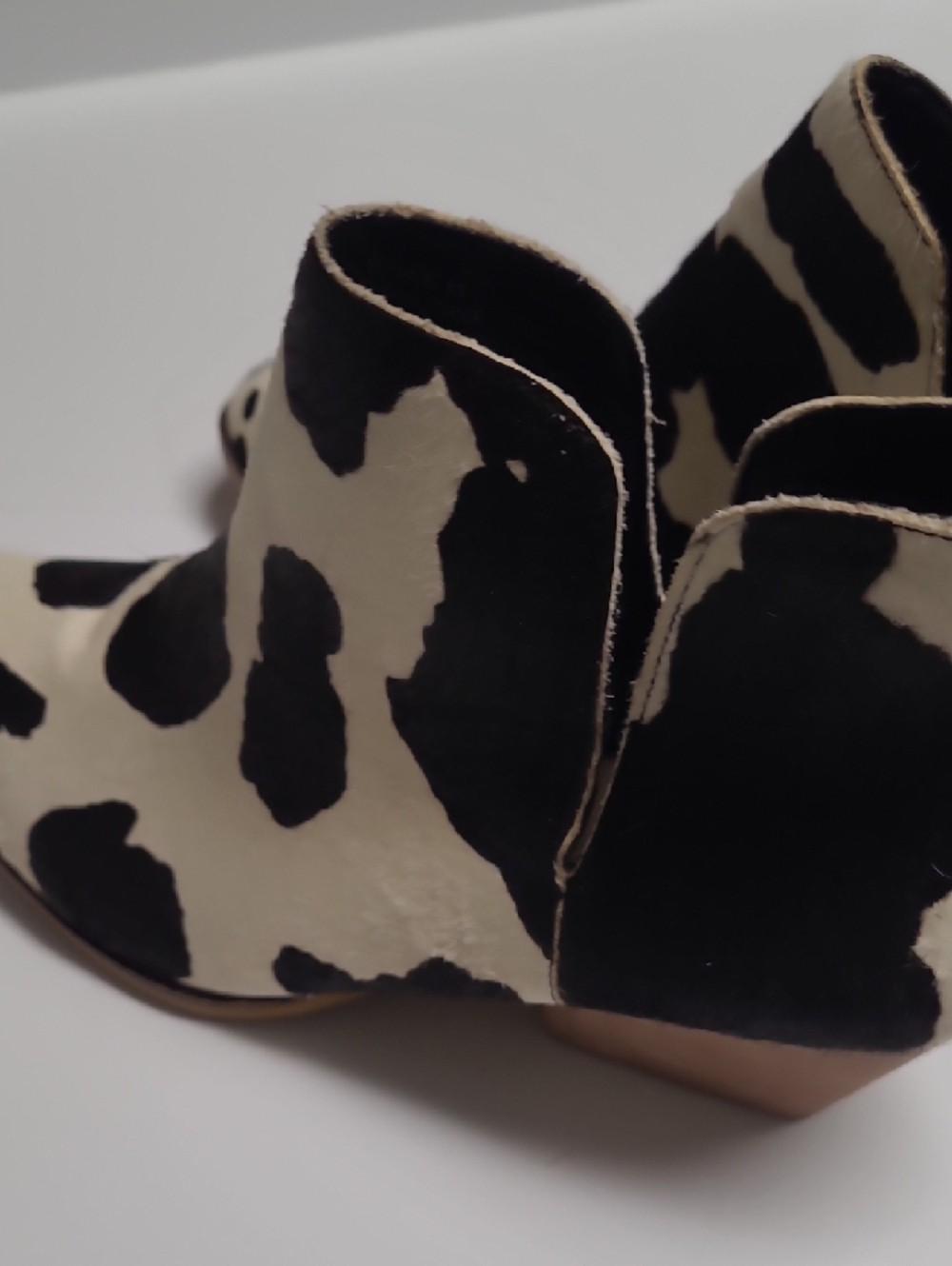 Boutique by Corkys Cow Print Black and White Ankle Boots – Women’s Booties