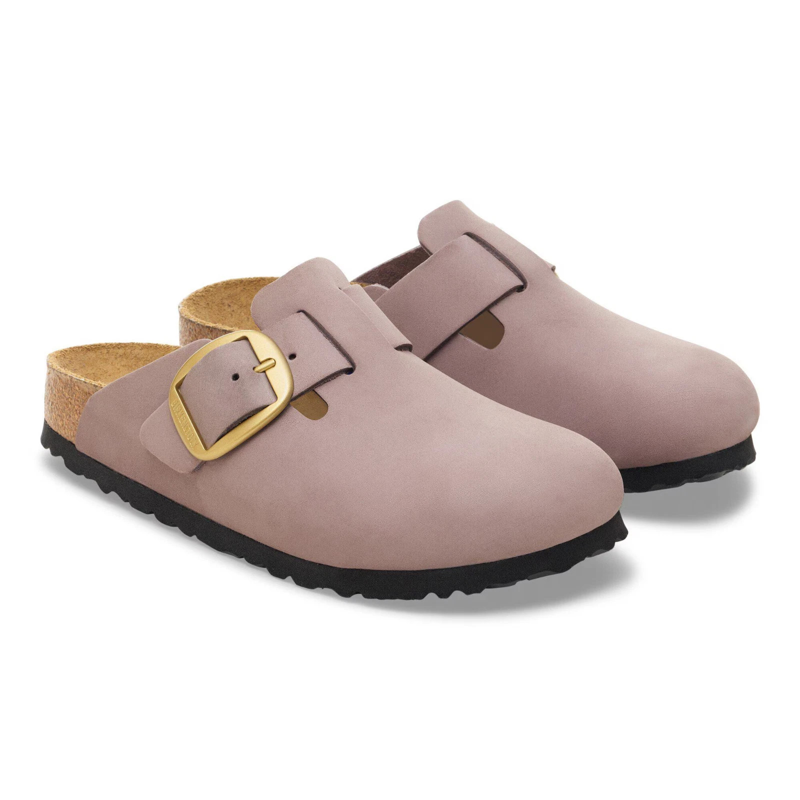 Birkenstock Boston Big Buckle Nubuck Leather Women’s Clogs Shoes Narrow EU 37-41