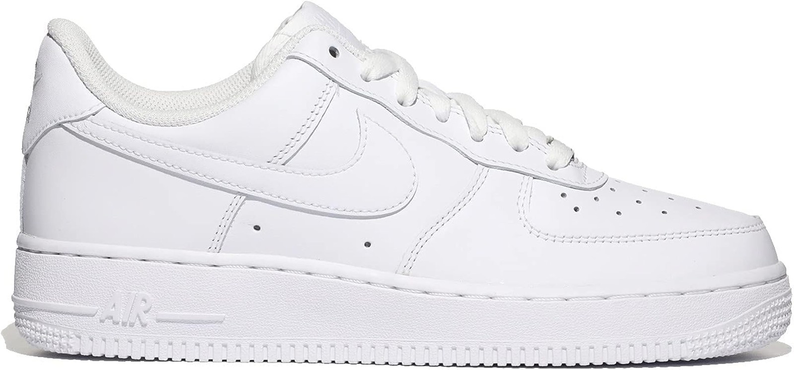 Nike Men’s Air Force 1 ’07 Sneaker – White/Black – 7