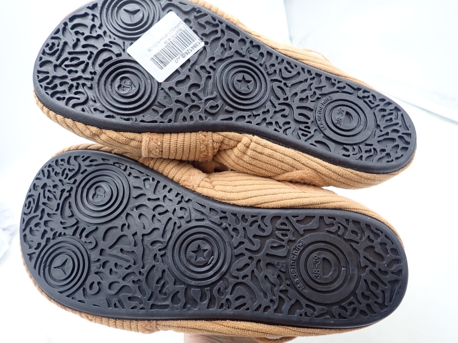 Scurtain Slippers Home Soft Warm Sock Slipper Washable Wide size 8-8.5