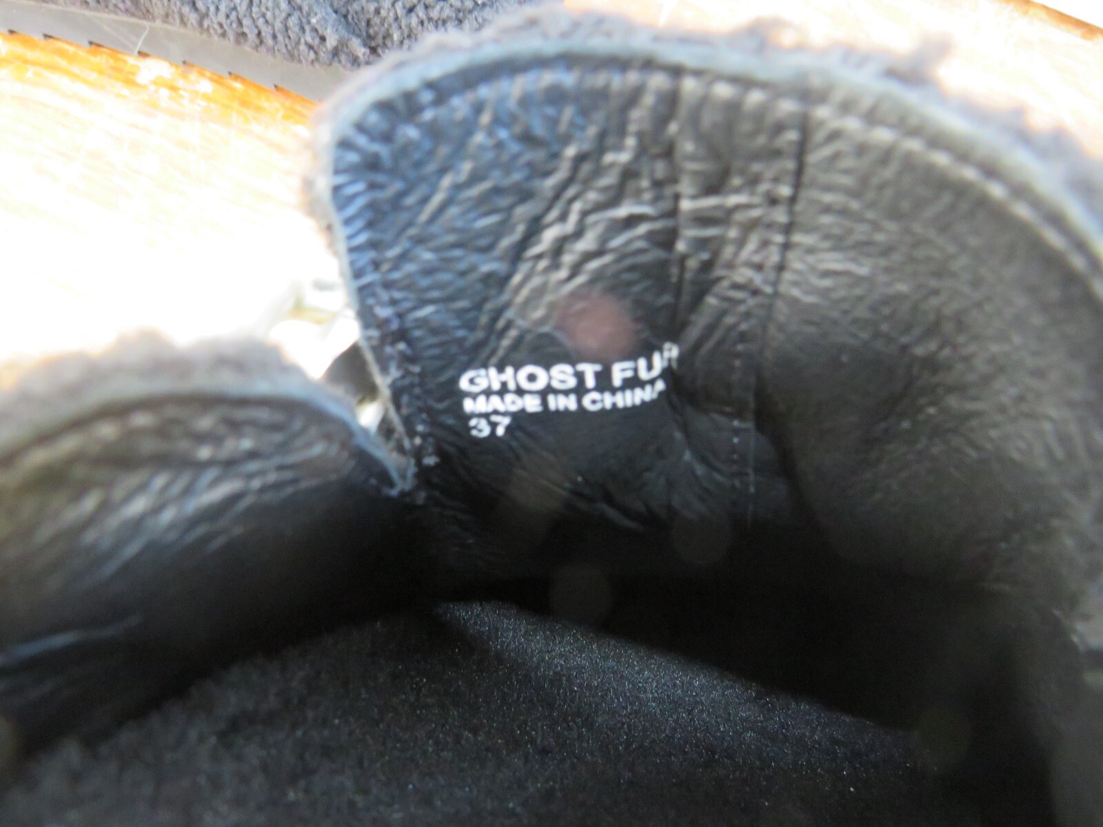 New ASH Women’s Ghost Fur Mule Black/Black eu37 US6-6.5