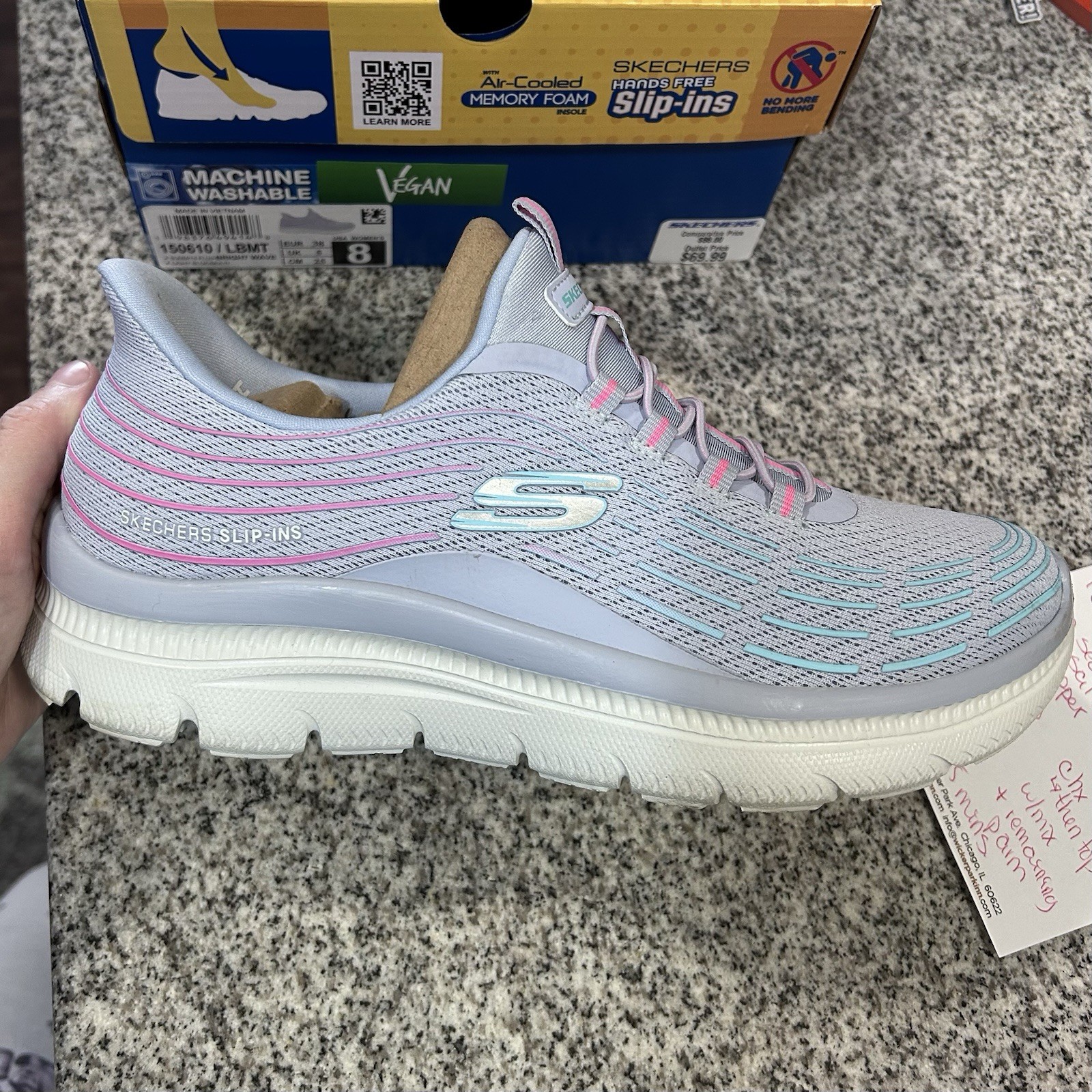 SKECHERS Slip-ins Summits Plus blue women’s size 8 US