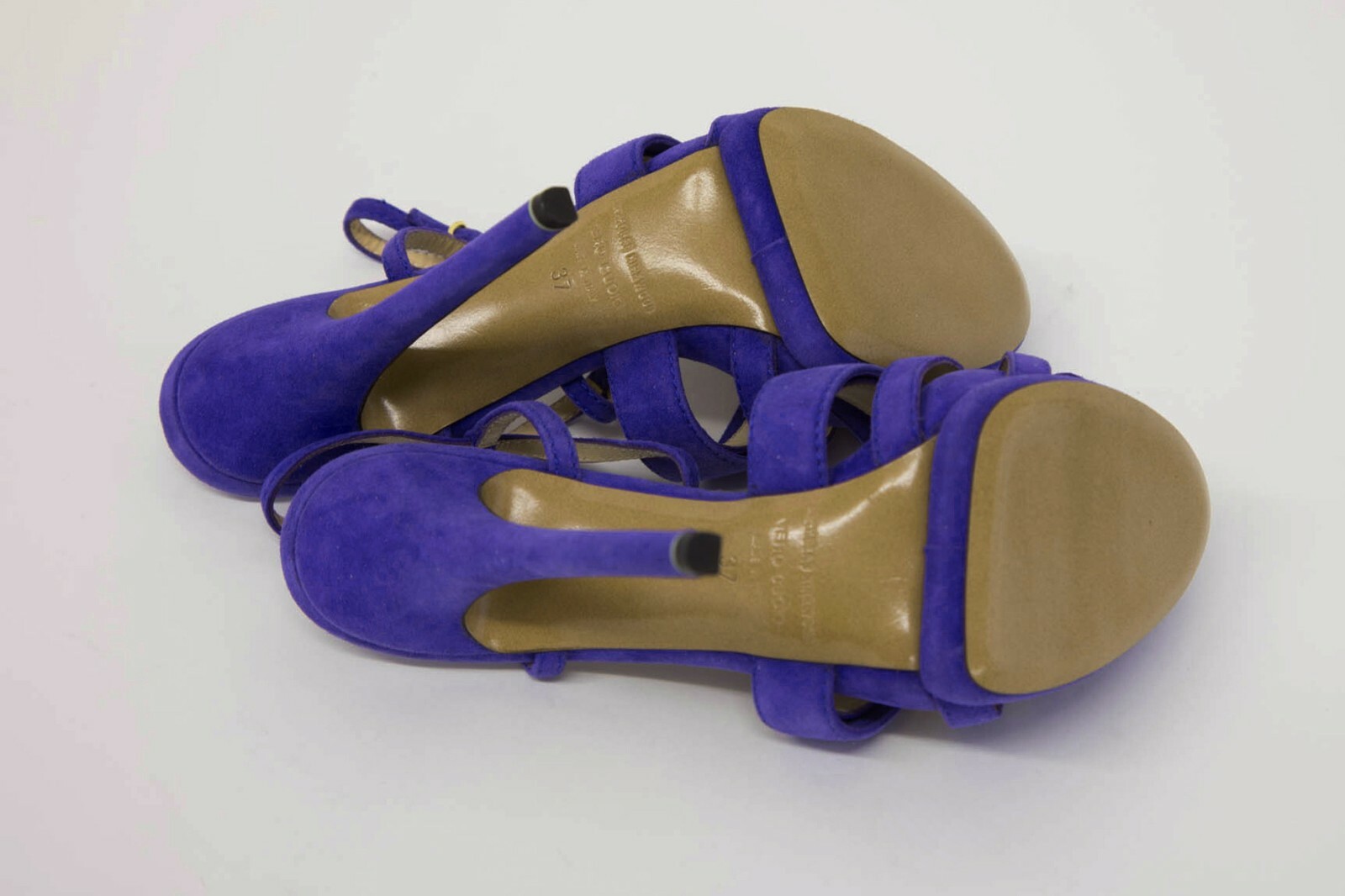 NWOB $920 Nicholas Kirkwood 100% Leather Suede T-Strap Stiletto Heels Size37/7US