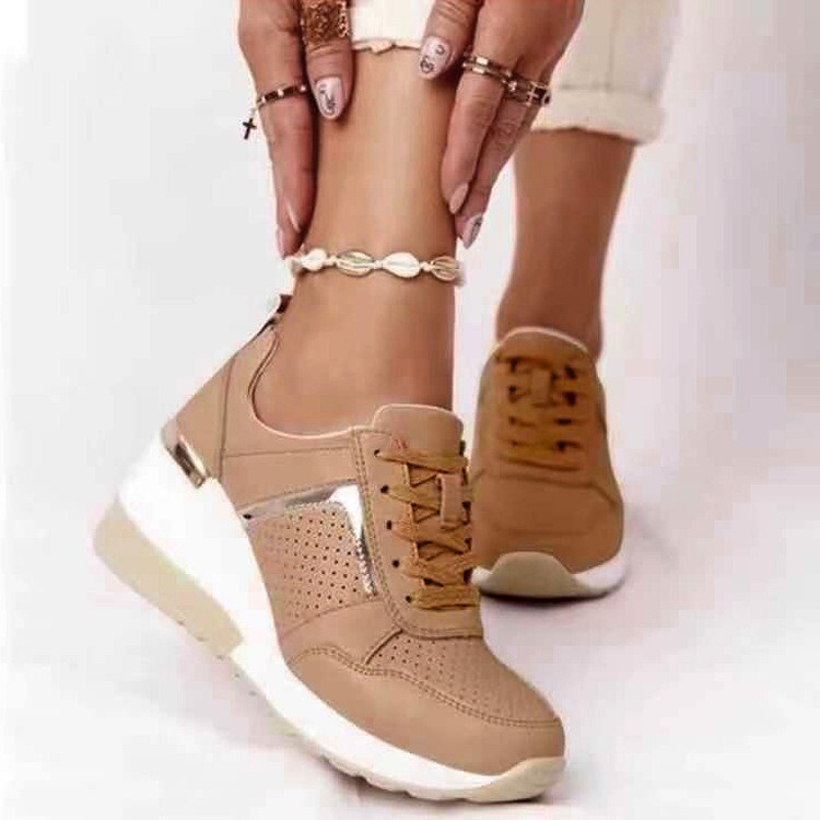 Europe and the United States large size sports new thick sole casual shoes strap