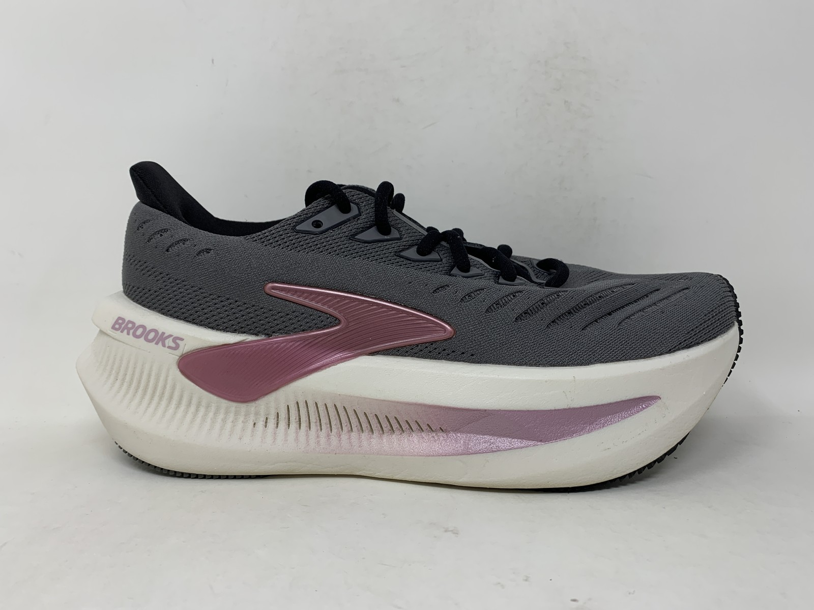 Women’s Brooks Glycerin Max 2, Grey/Coconut/Metallic, 7 B Medium US