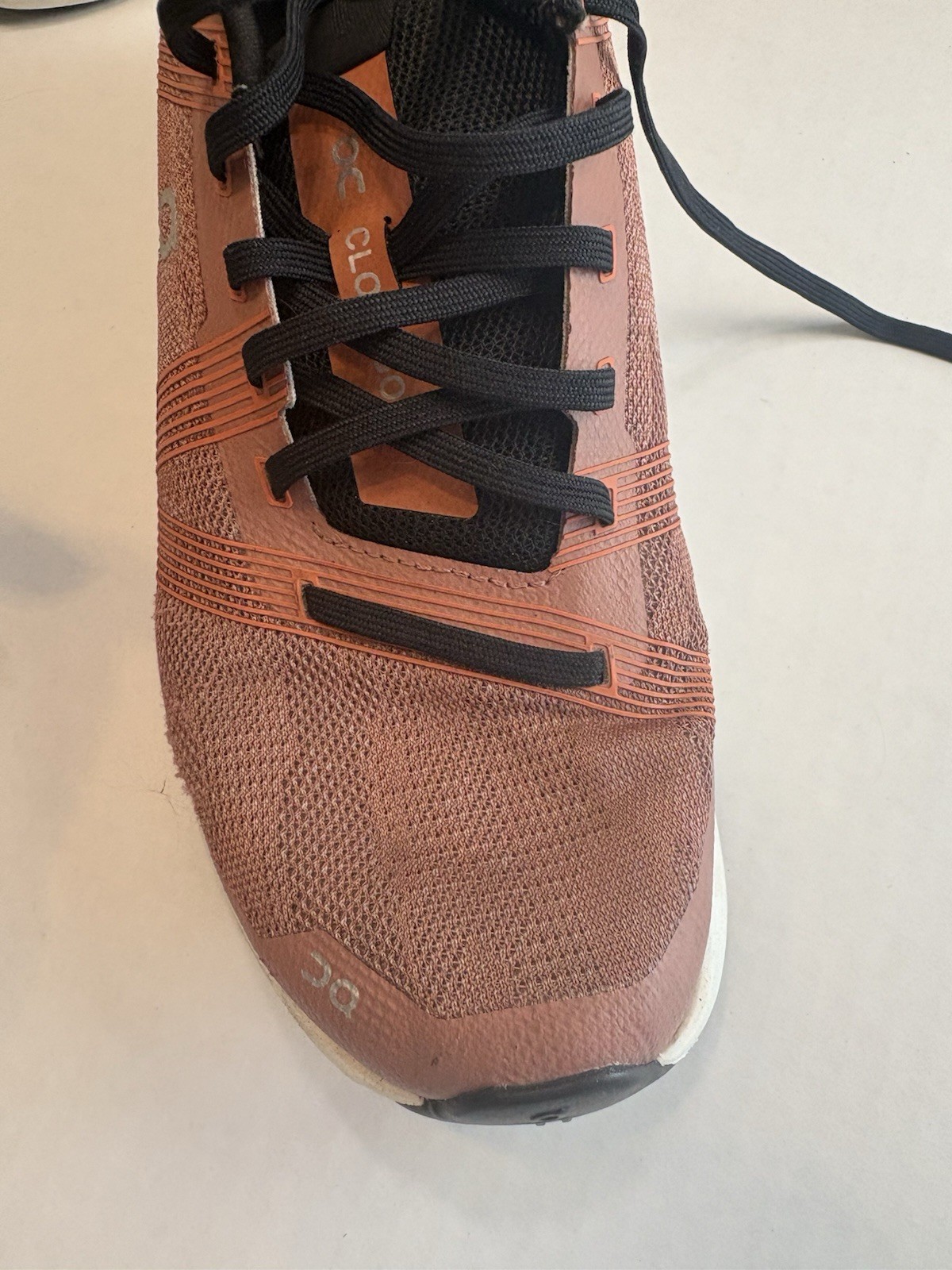 On Cloudgo Women Mesh Running Sneakers Wide Lace Up Pink White Black