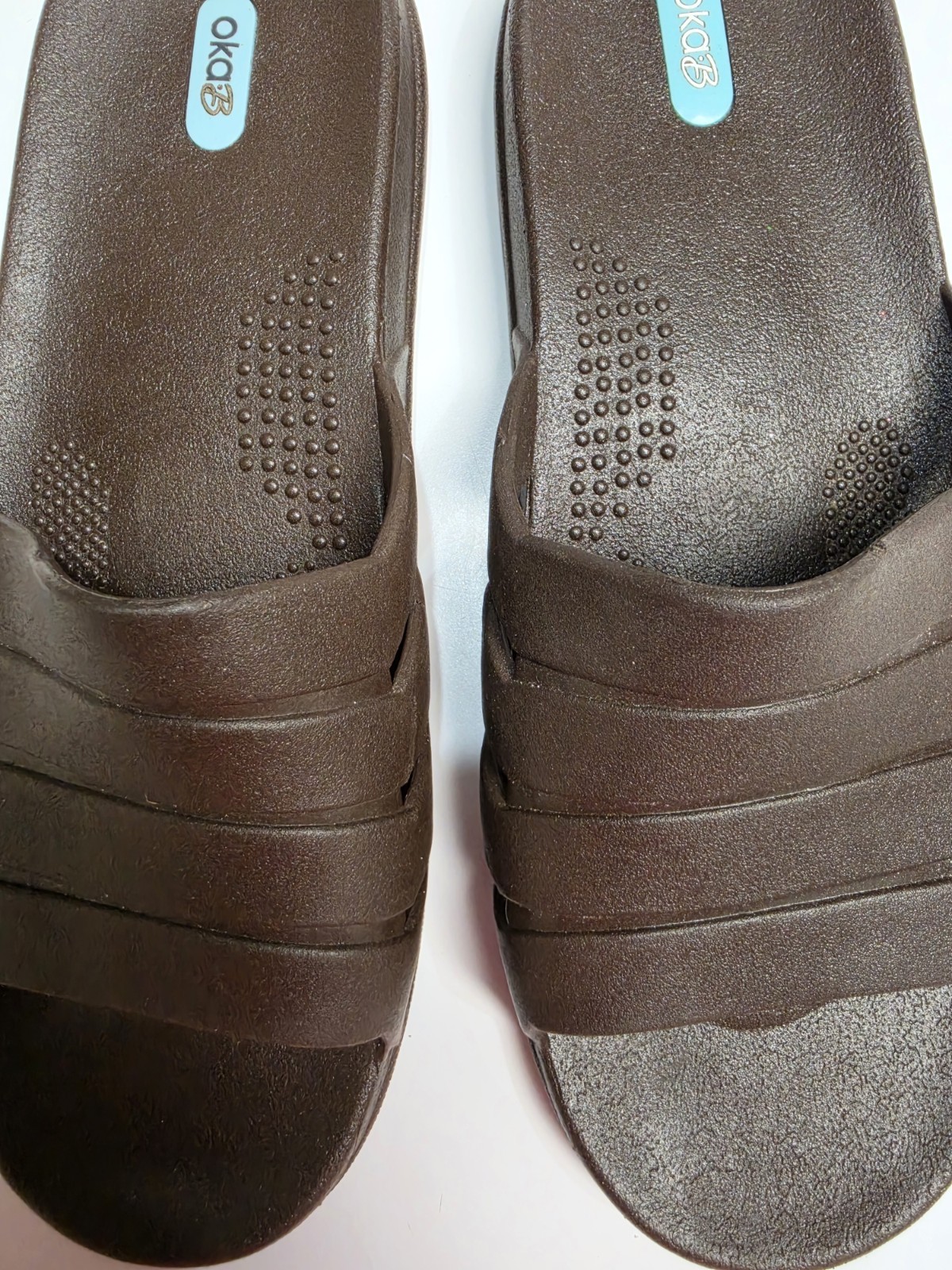OKA-B Brown Slide Sandals – Unisex Size XL