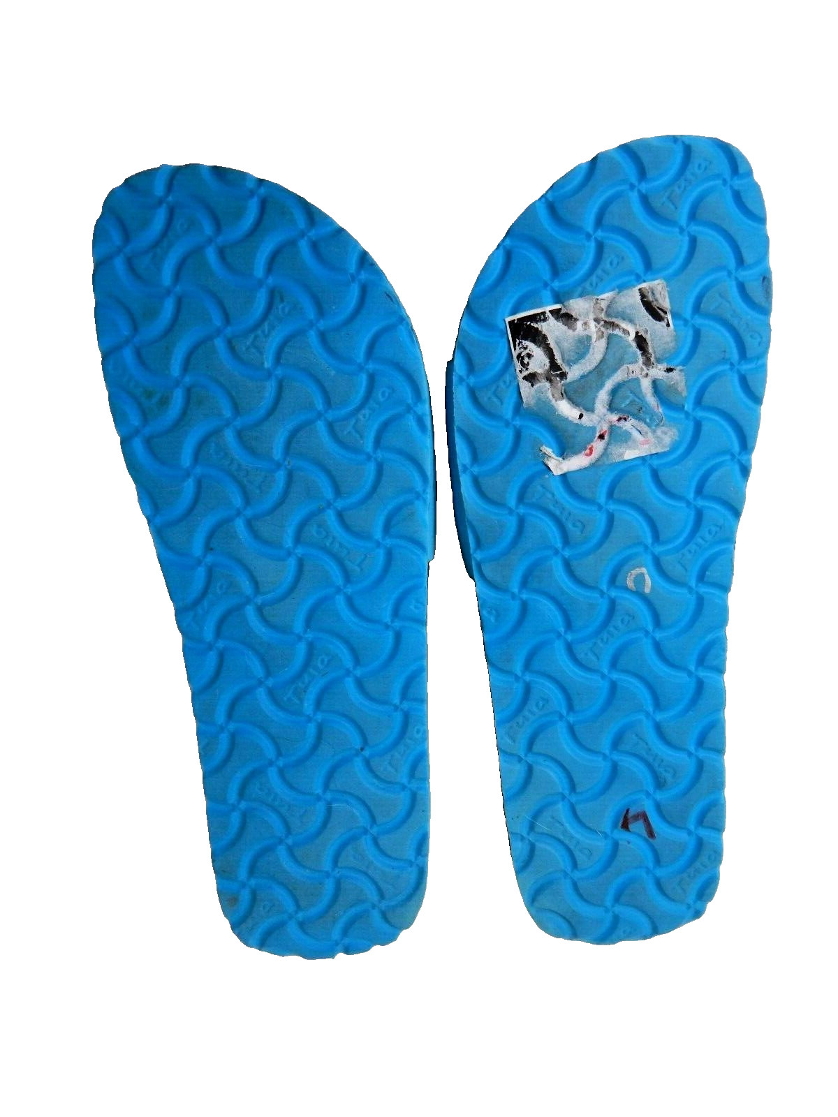 Birkenstock/Tula Blue Birko-Flor Flat Wedge Slide Sandals Sz:7.5 M US/38.5 EU