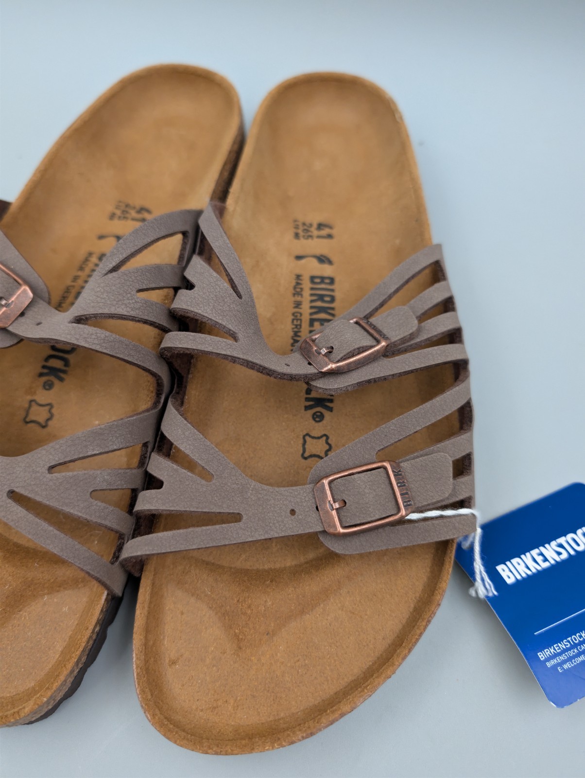 Birkenstock Women’s Granada Mocha Brown Sandals Size 41 W10 M8 – NWT!