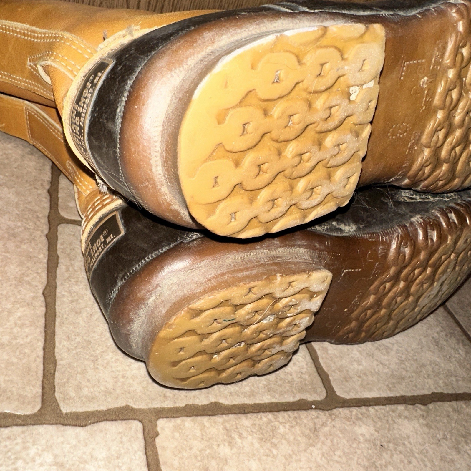 LL Bean Vtg Maine Hunting Boots Womens Size 8 Duck USA Made Snow Rain