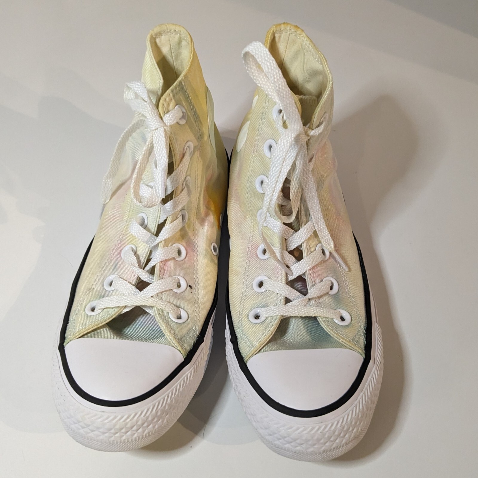 Converse Tie Dye High-Top Pastel Sunburst Light Sneakers Women Size 7, Mens Sz 5