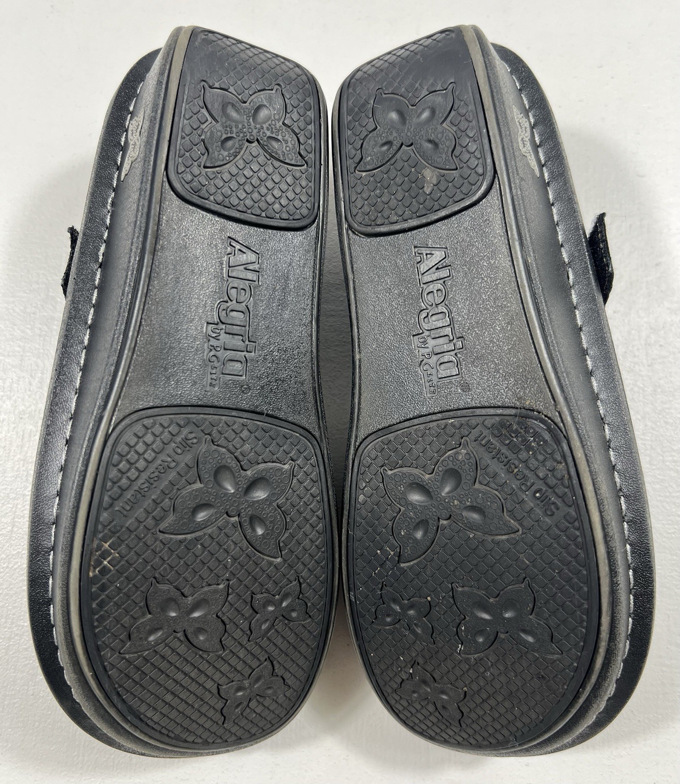ALEGRIA Womens 6.5 Black Snake Leather Mary Jane Shoes Comfort Nurse Workwear