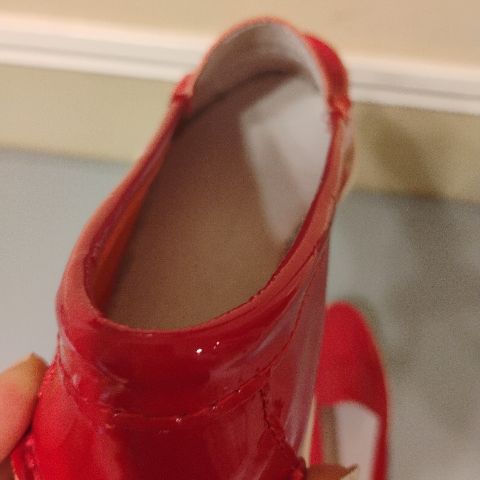Cole Haan Pinch Maine Classic 7 1/2 Red Pantend Leather Pennie Loafer