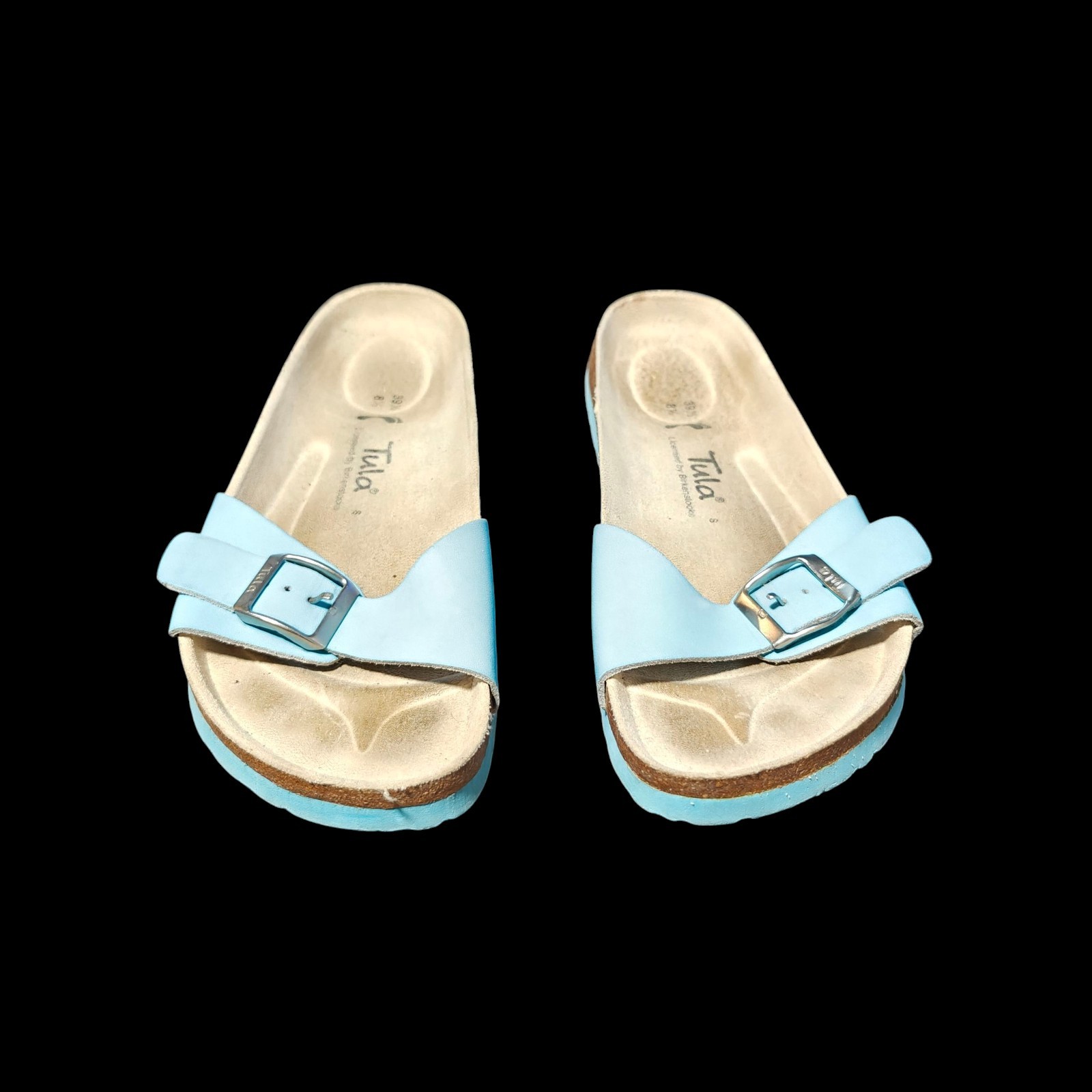Tula Madrid By Birkenstock Sandals Slide Blue Casual Slip On Women’s Size 8.5