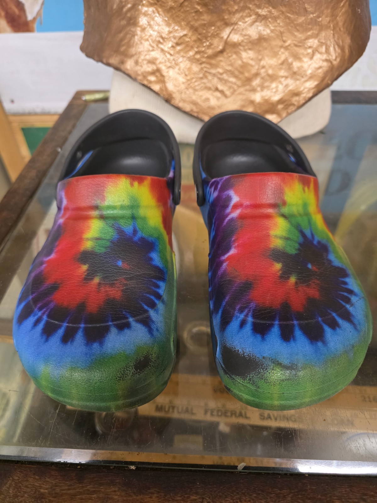 Crocs Tie Dye Sandals Clogs Unisex Slip On Women’s 9 Or Men’s 7