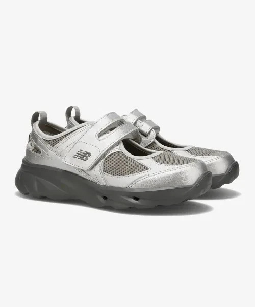 New Balance Breeze Womens Mary Jane Sneakers Shoes Silver SD2202SG2 Authentic