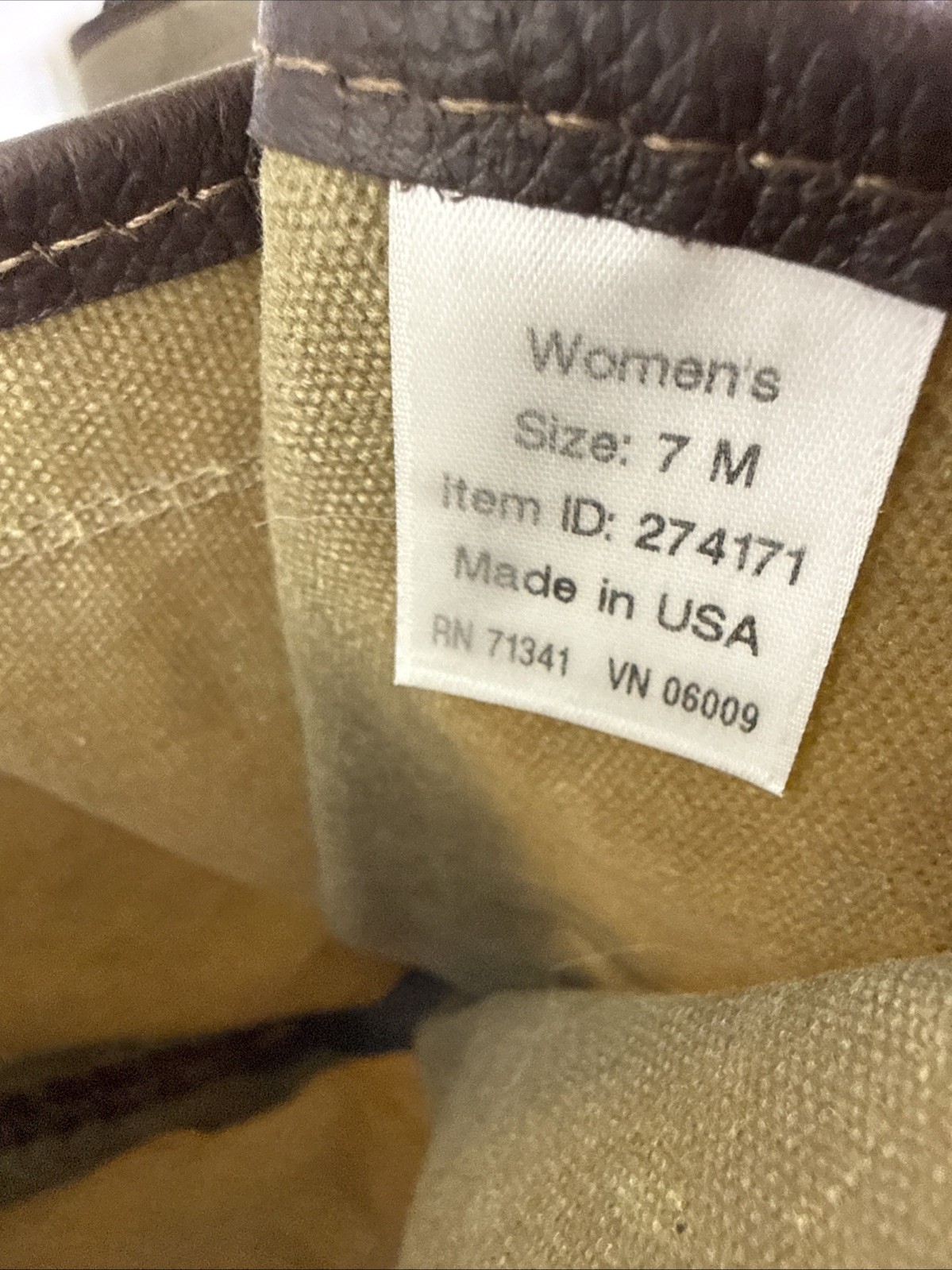 LL Bean Maine Hunting Boot Women’s Size 7M Signature Wax Canvas