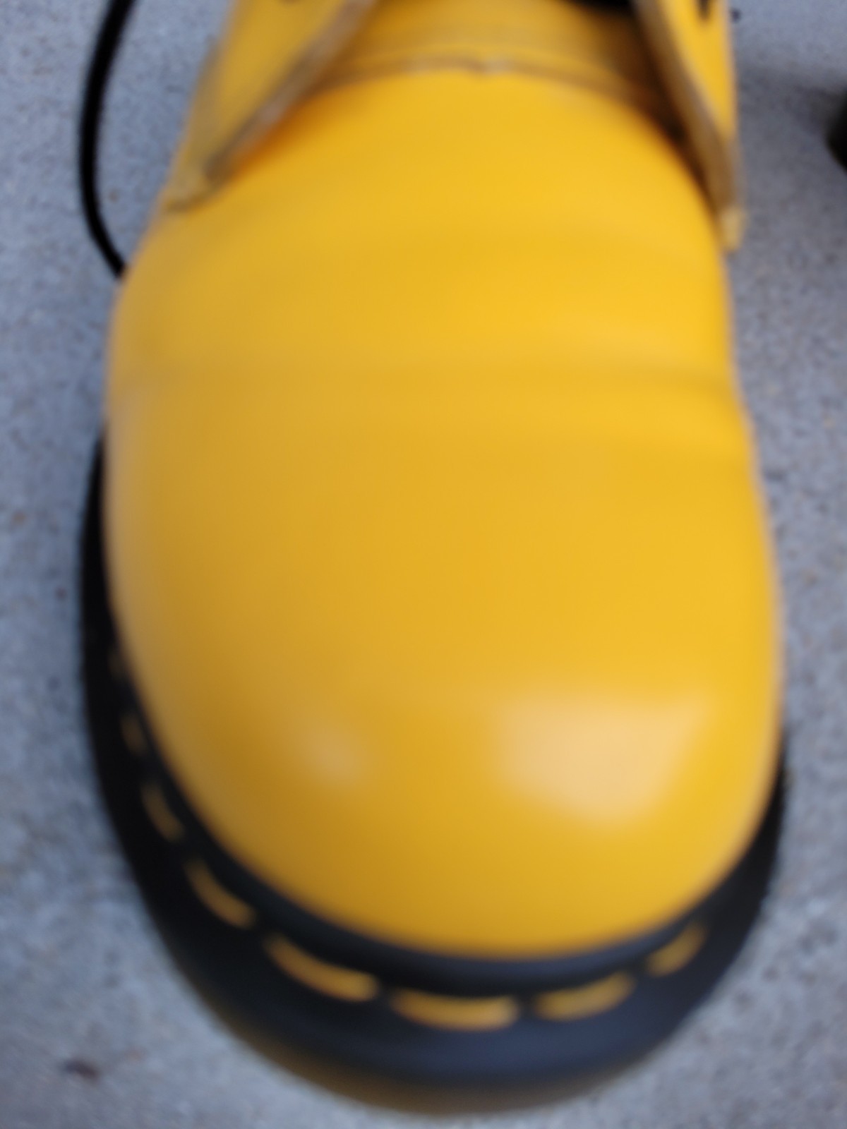 Yellow Dr. Martens 1460 Boots. U.S. Men’s 11. Women’s 12. U.K. 10. Docs.