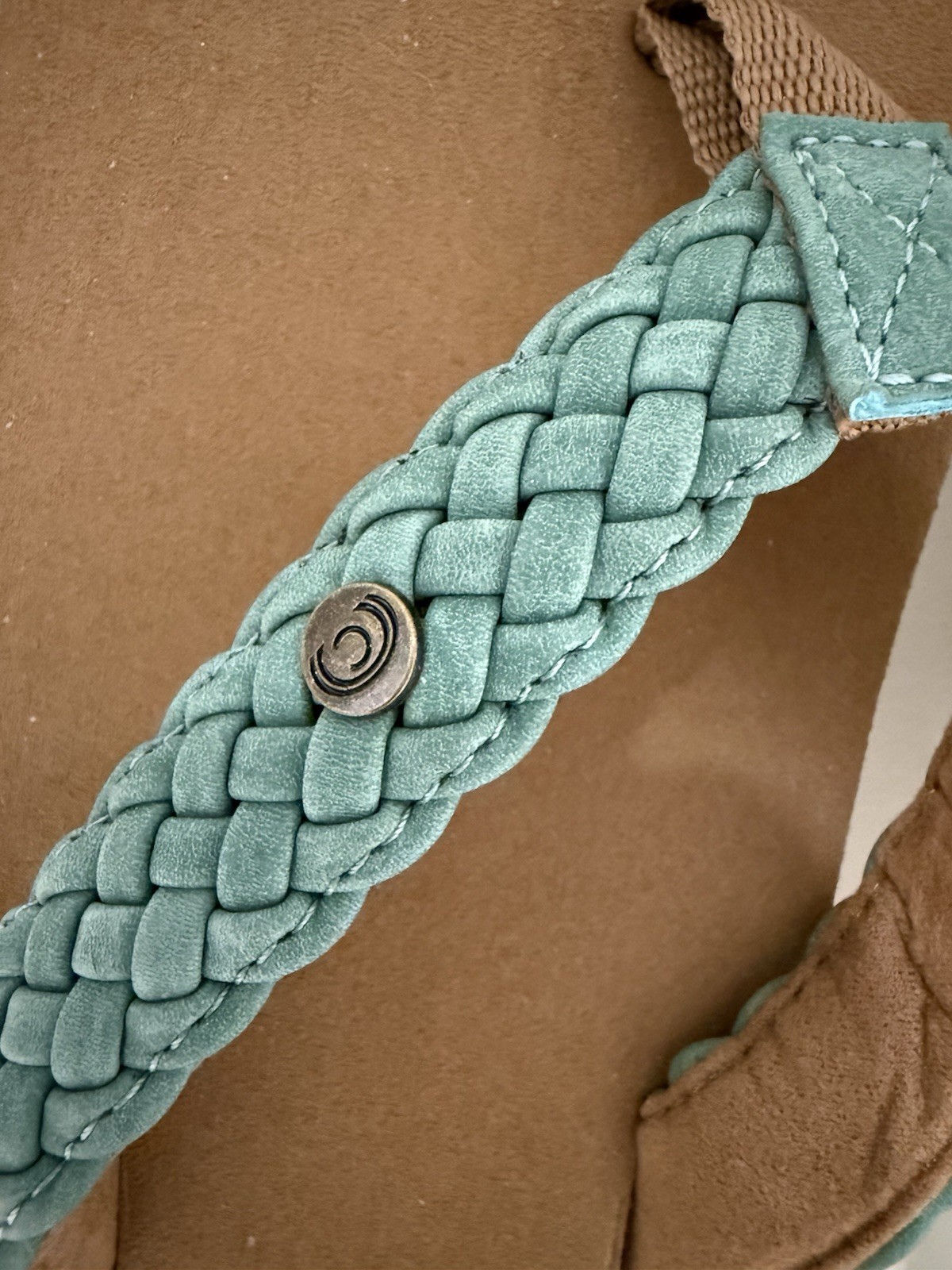 Cobian Women’s Bounce Seafoam Braided Flip Flop Sandals Size 9 Never Worn CUTE!