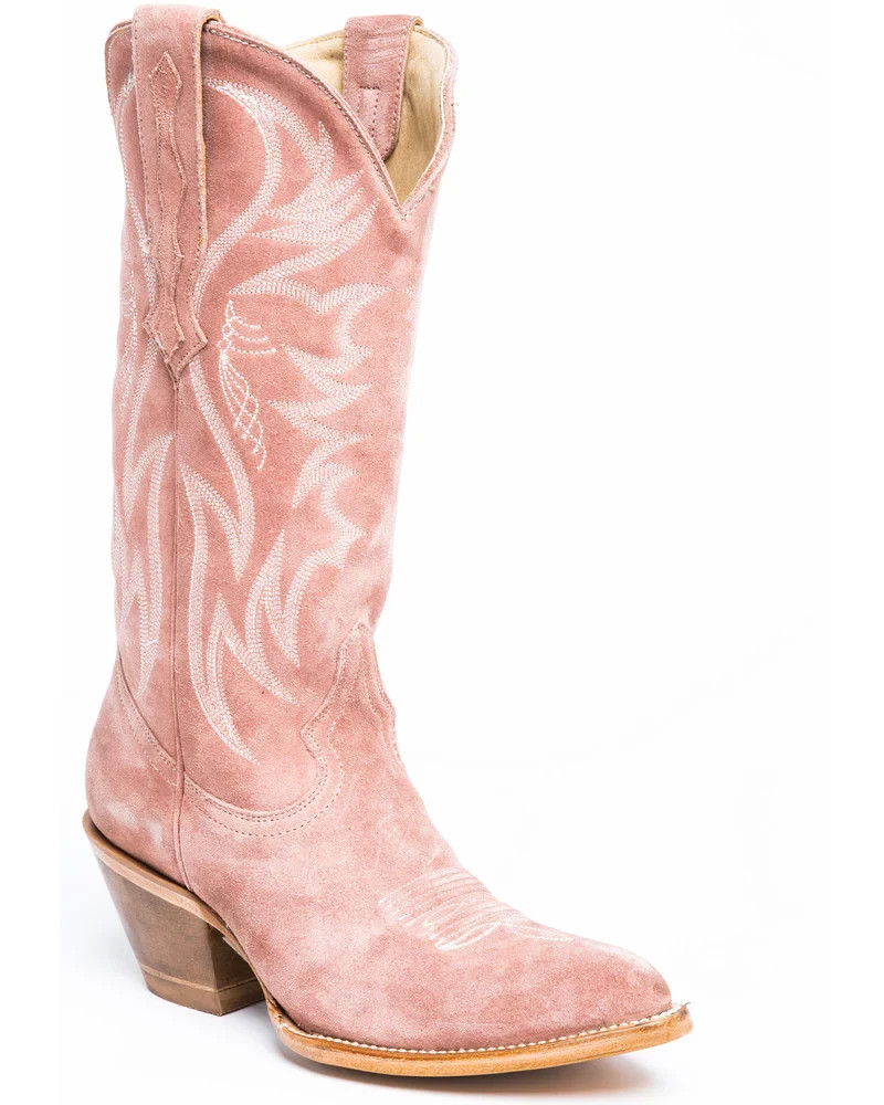 Idyllwind® (Women’s 8.5 B) Charmed Life™ 12″ Suede Western Boots in Blush – $200