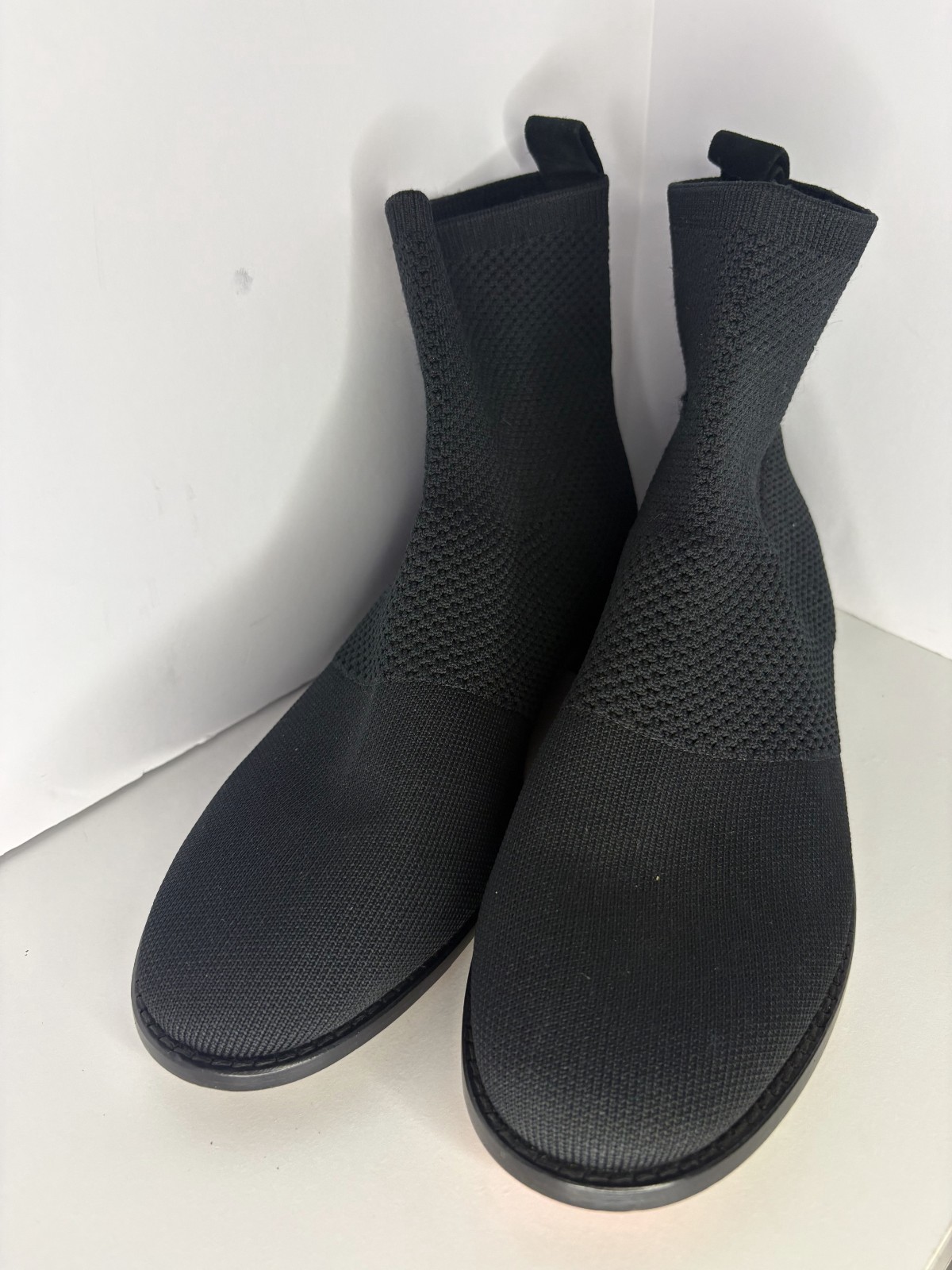 Eileen Fisher Stretch Rack Knit Sock Ankle Bootie Women’s Size 10 Round Toe