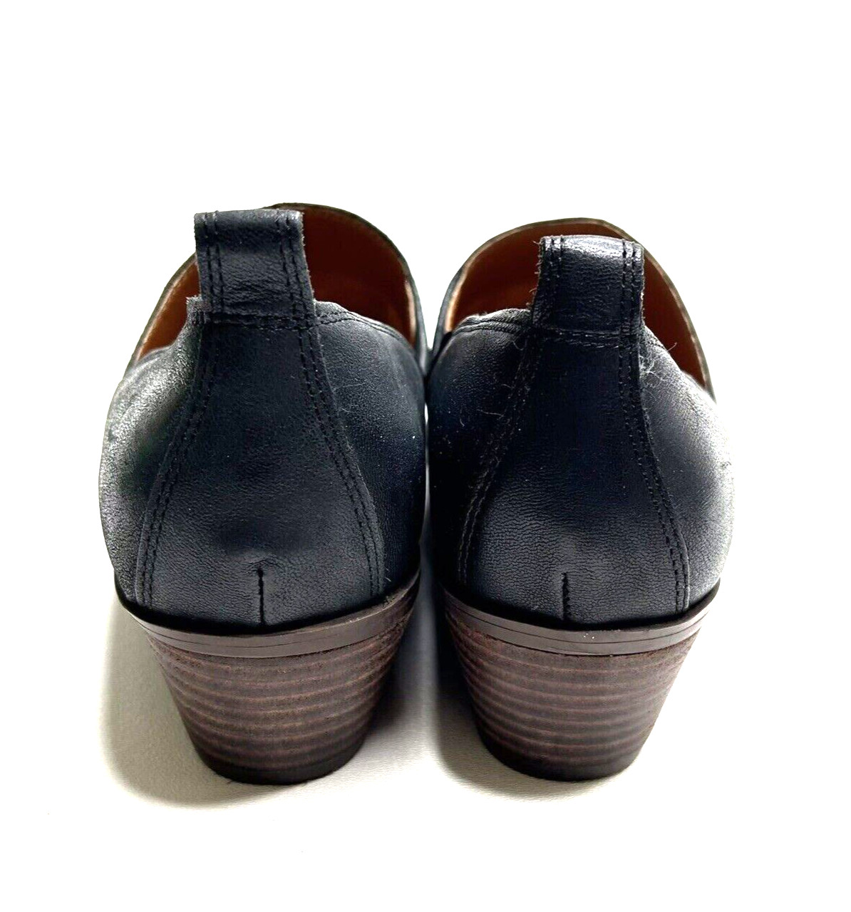 *LUCKY BRAND Womens Morriah Black Loafer Heels Shoes Sz 41 NWOB Chic Classic
