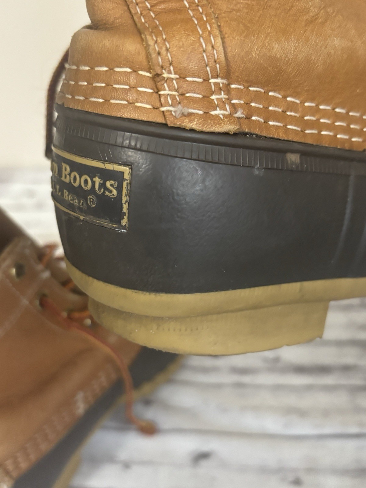 L.L. Bean Classic Bean Boot Women’s Size 8/8.5 Brown Maine Worn In