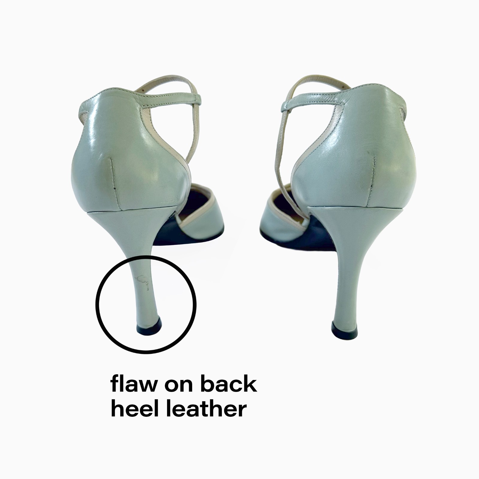 Vtg Gucci Tom Ford 90s Pistachio Mint Green Leather Slingback Stiletto Heels 7B
