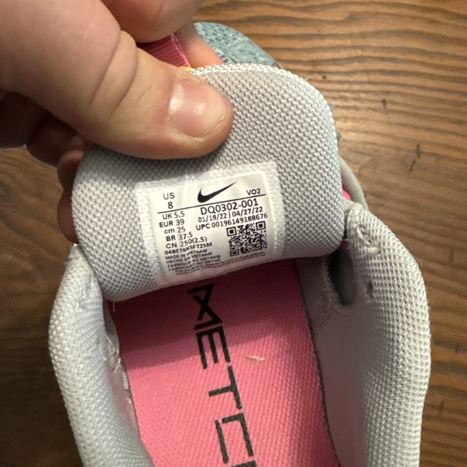 Size 8 – Nike React Metcon Hyperlift Graffiti Graphics Lace Up Sneakers Good Con