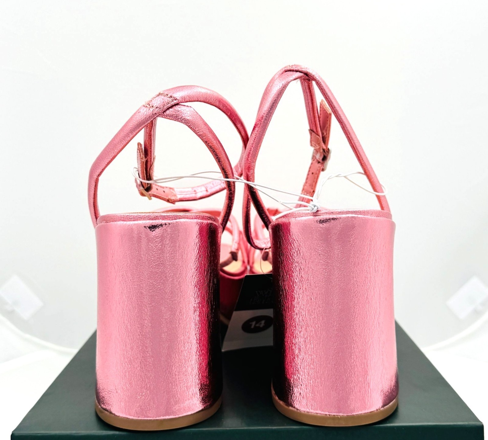 Wild Fable Pink Strappy Platform 4″ Astro Heels w/ Memory Foam Womens Sz 14 NIB