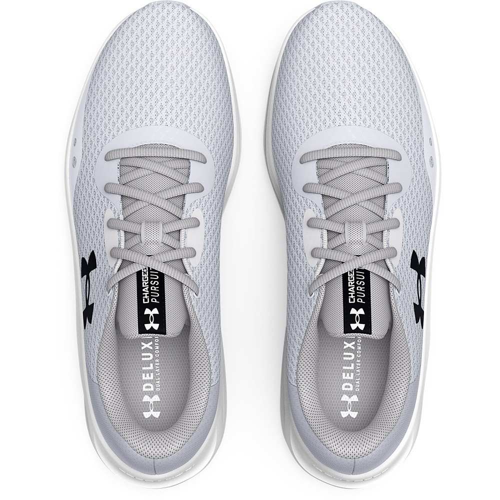 Under Armour 3024889 Women’s UA Charged Pursuit 3 Shoes, Halo Gray, Size 10.5