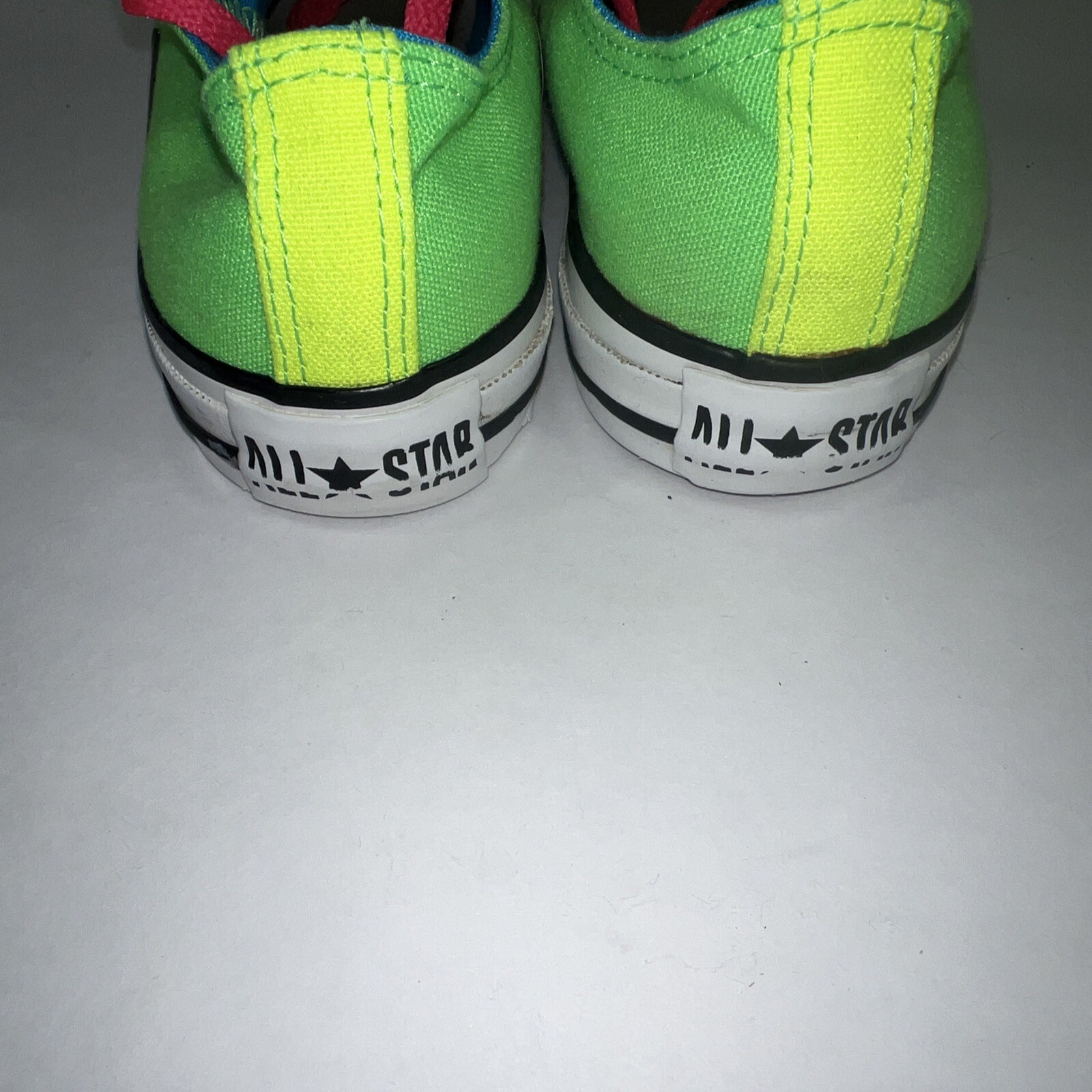 Converse All Star Green Yellow Aqua Mens 4 Womens 6 Running Sneaker Shoe Walk