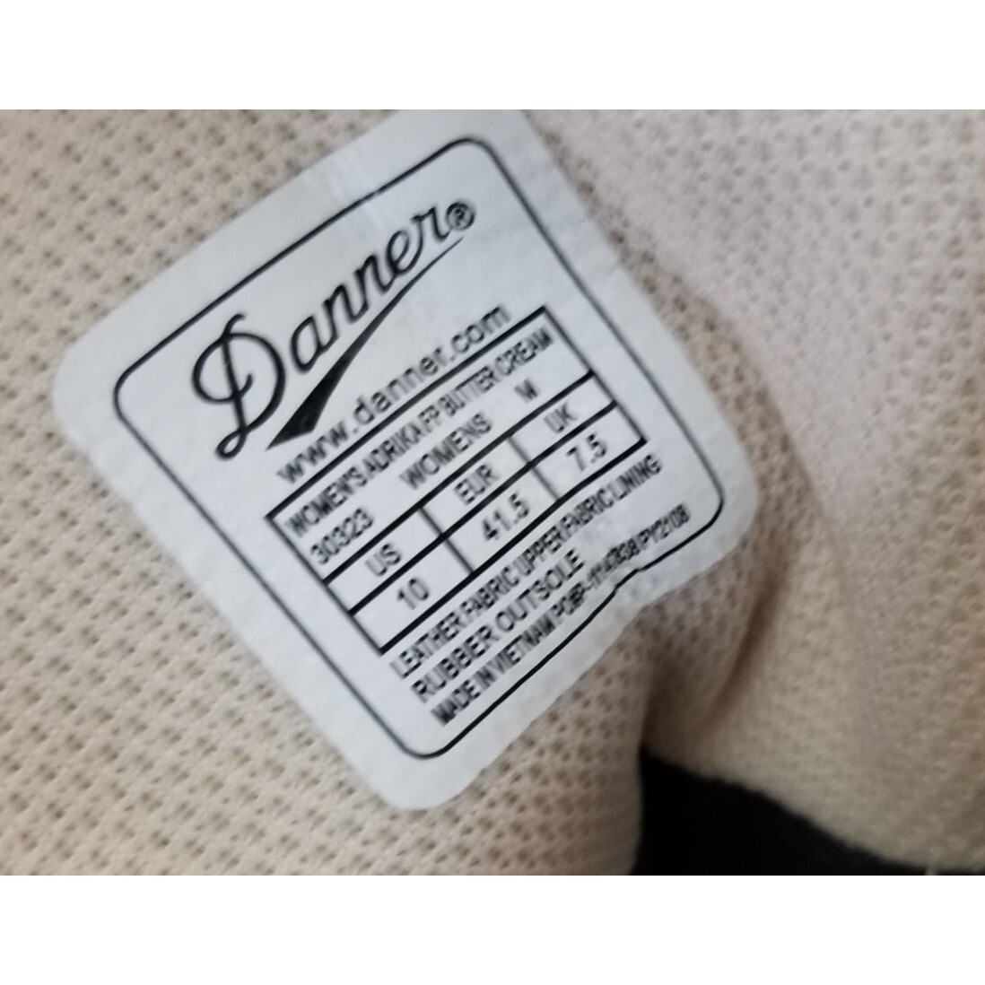 Danner X FP Movement Adrika Etched Hiker Boots Butter Cream Size 10 41.5