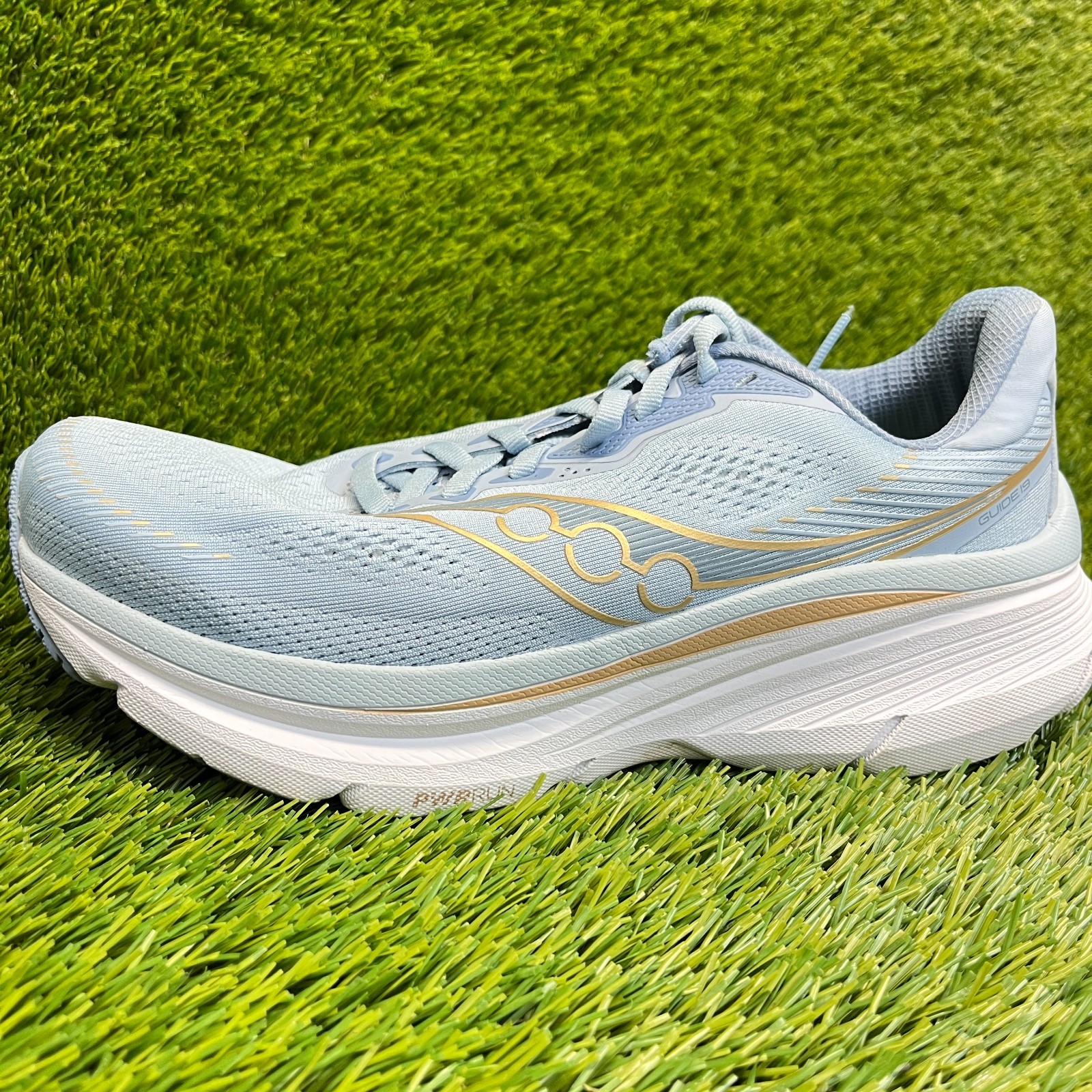 Saucony Guide 19 Womens Size 8.5D Blue White Athletic Running Shoes Sneakers