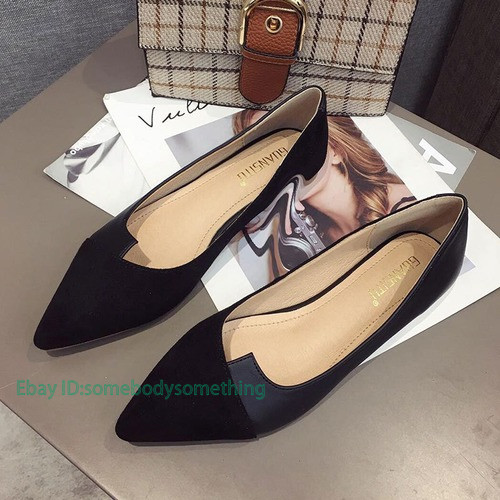 Women’s Shoes Flocked Leather Pointed Toe Solid Color Apricot Casual Comfortable