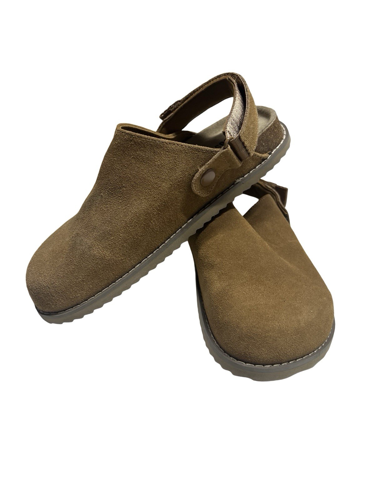 Cushionaire Clogs Boulder Shoes in Chestnut Leather Suede Slip-On Women’s Sz 8