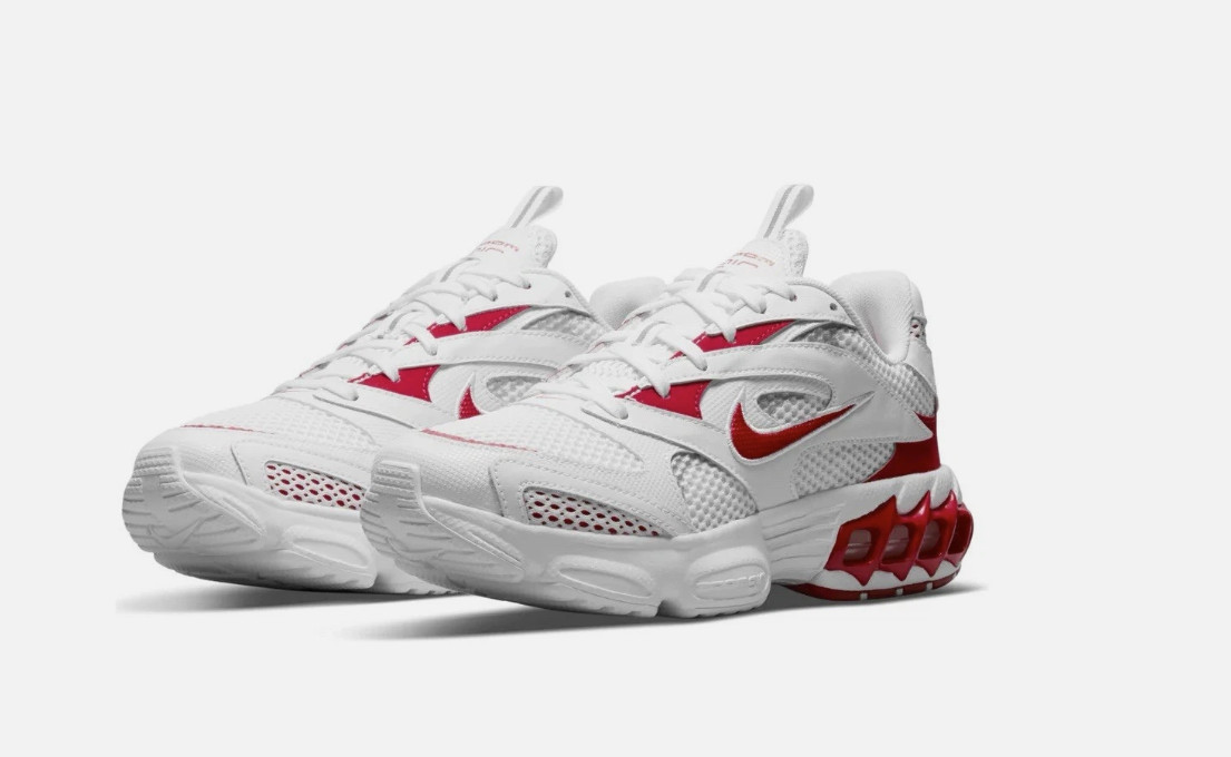 Nike Zoom Air Fire Women Sneakers White/University Red CW3876-101 Size 9W 7.5M