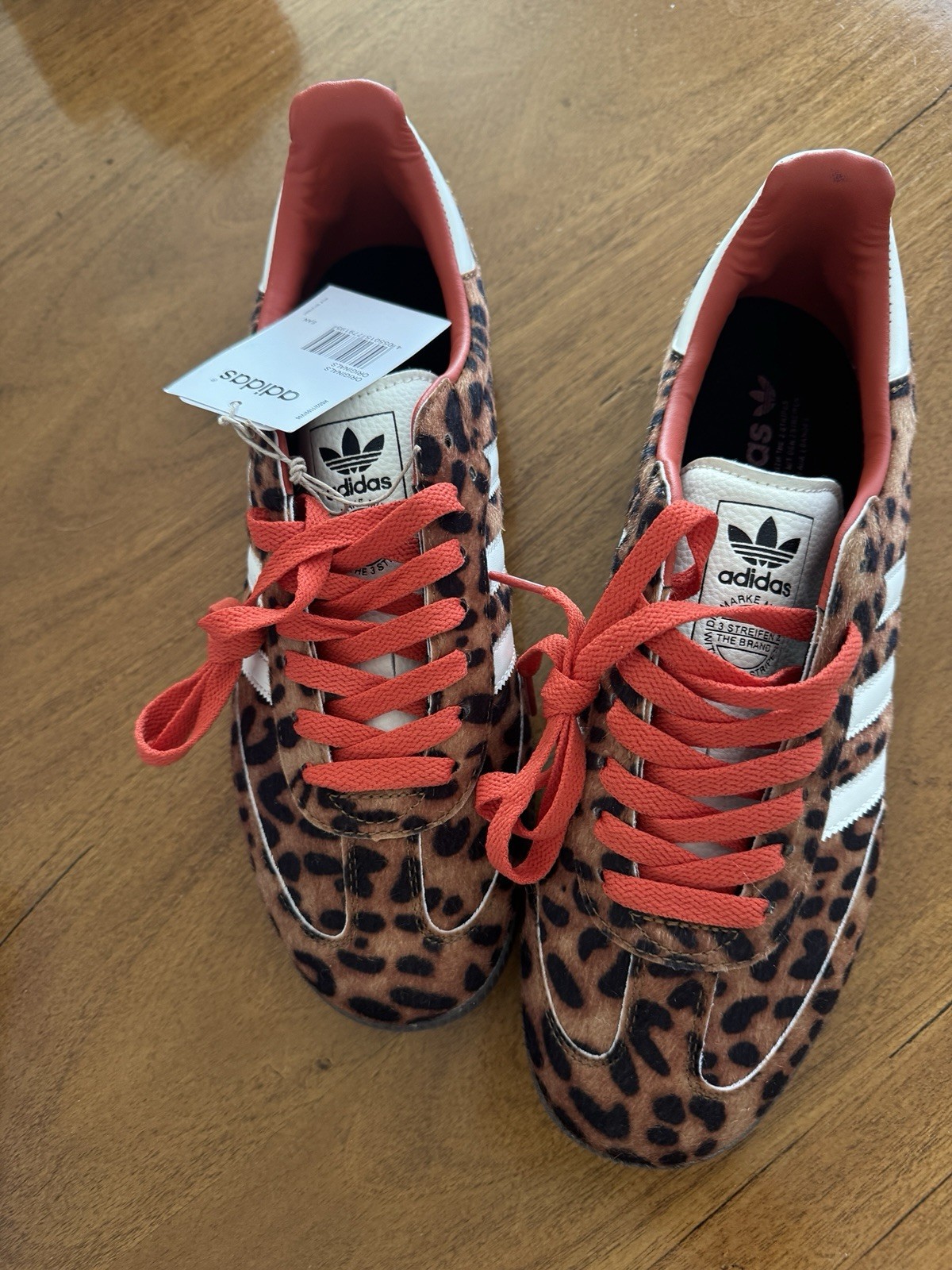 adidas Samba OG Cheetah Pack Leopard Low Top Lace-Up Sneakers JI2734