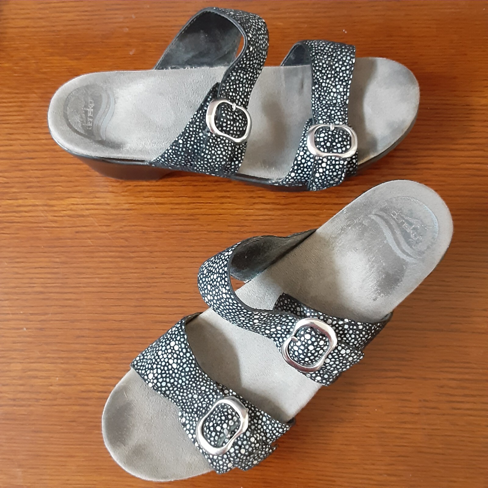 Dansko Sandals Womens 9.5-10 EU 40 Sophie Slip On Double Strap Shoes 9841180200