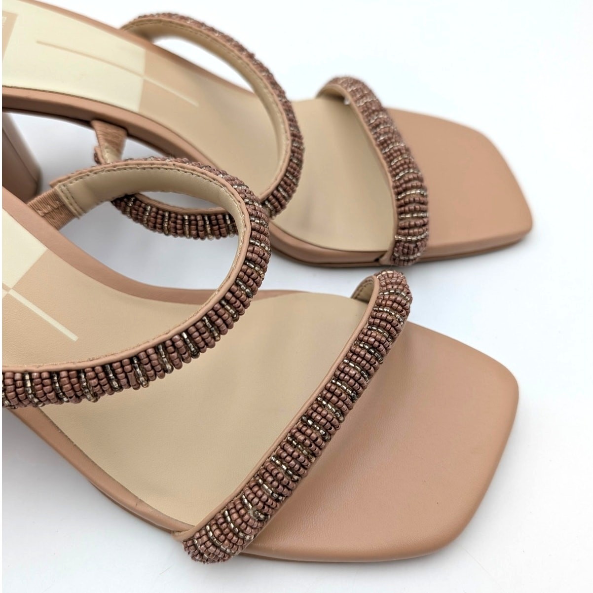 Dolce Vita Nolah Block Heel Sandals Women’s Café Multi Size US9.5 EU40.5