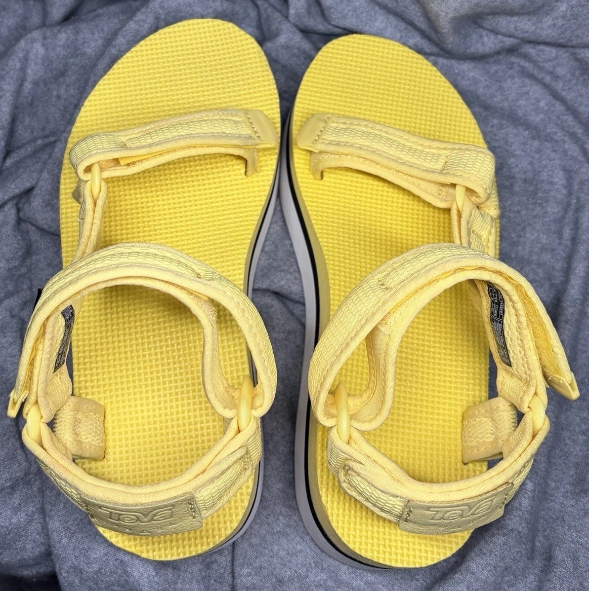 TEVA FLATFORM UNIVERSAL MESH PRINT LIMELIGHT PLATFORM SANDAL US 6 EU 37