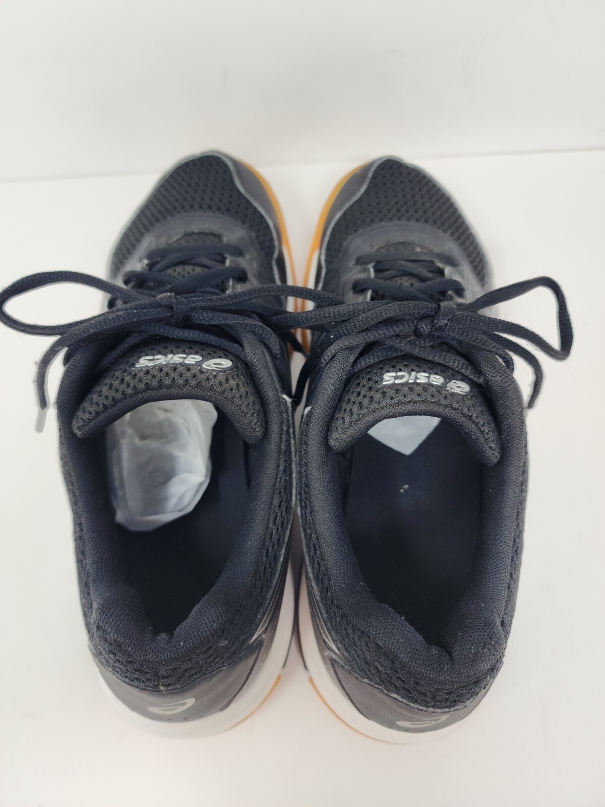 Asics Gel Rocket Womens 7.5 Black White Running Shoes Sneakers Training Athletic