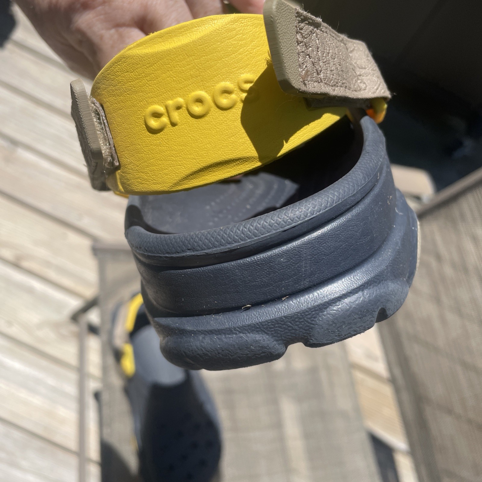 CROCS Womens ALL-TERRAIN CLOG 206340-4LH UNISEX NAVY US W 9 M 7 Exc.