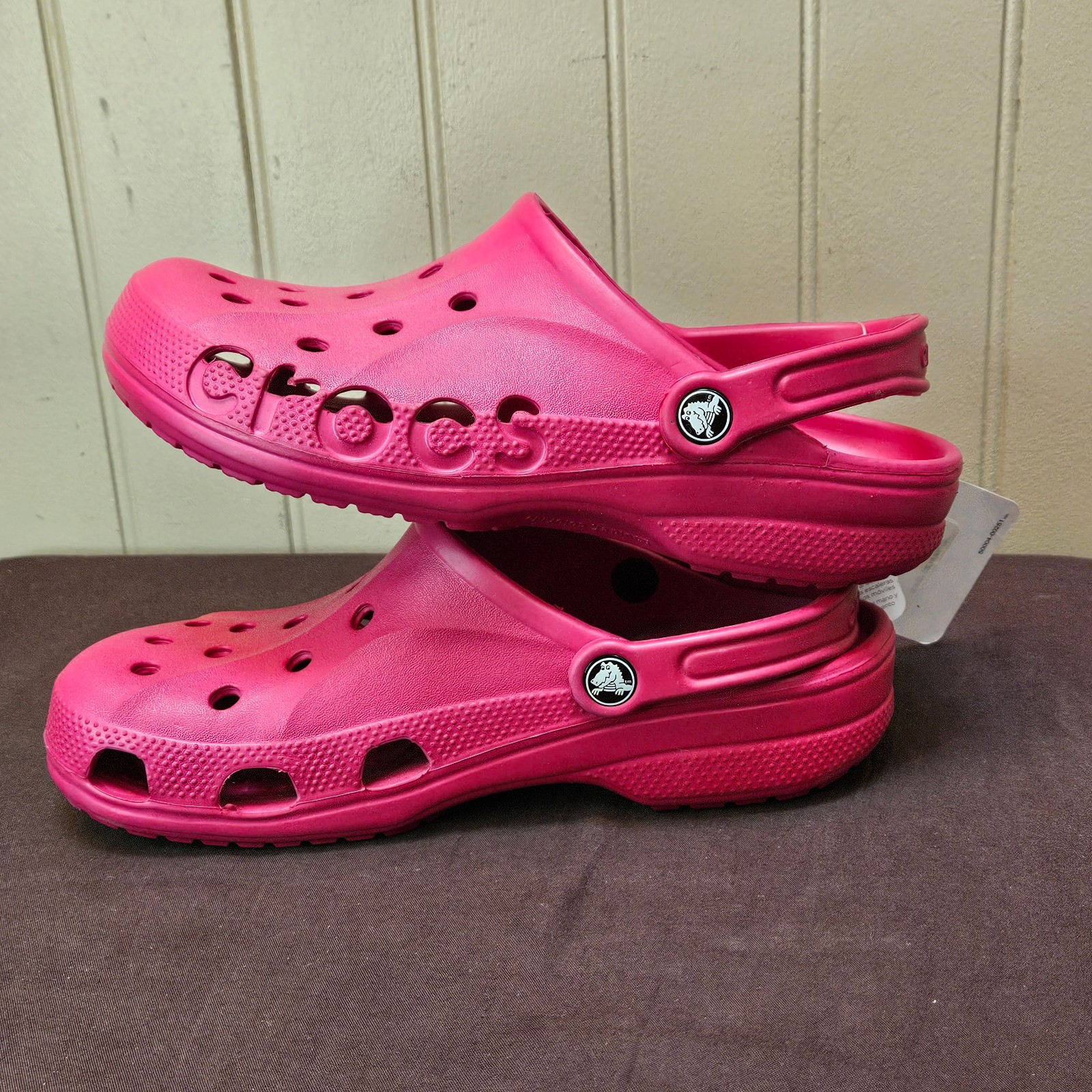 Crocs Adult Baya Clogs Pink-Raspberry Women’s SIZE 10 Men’s SIZE 8 NWT