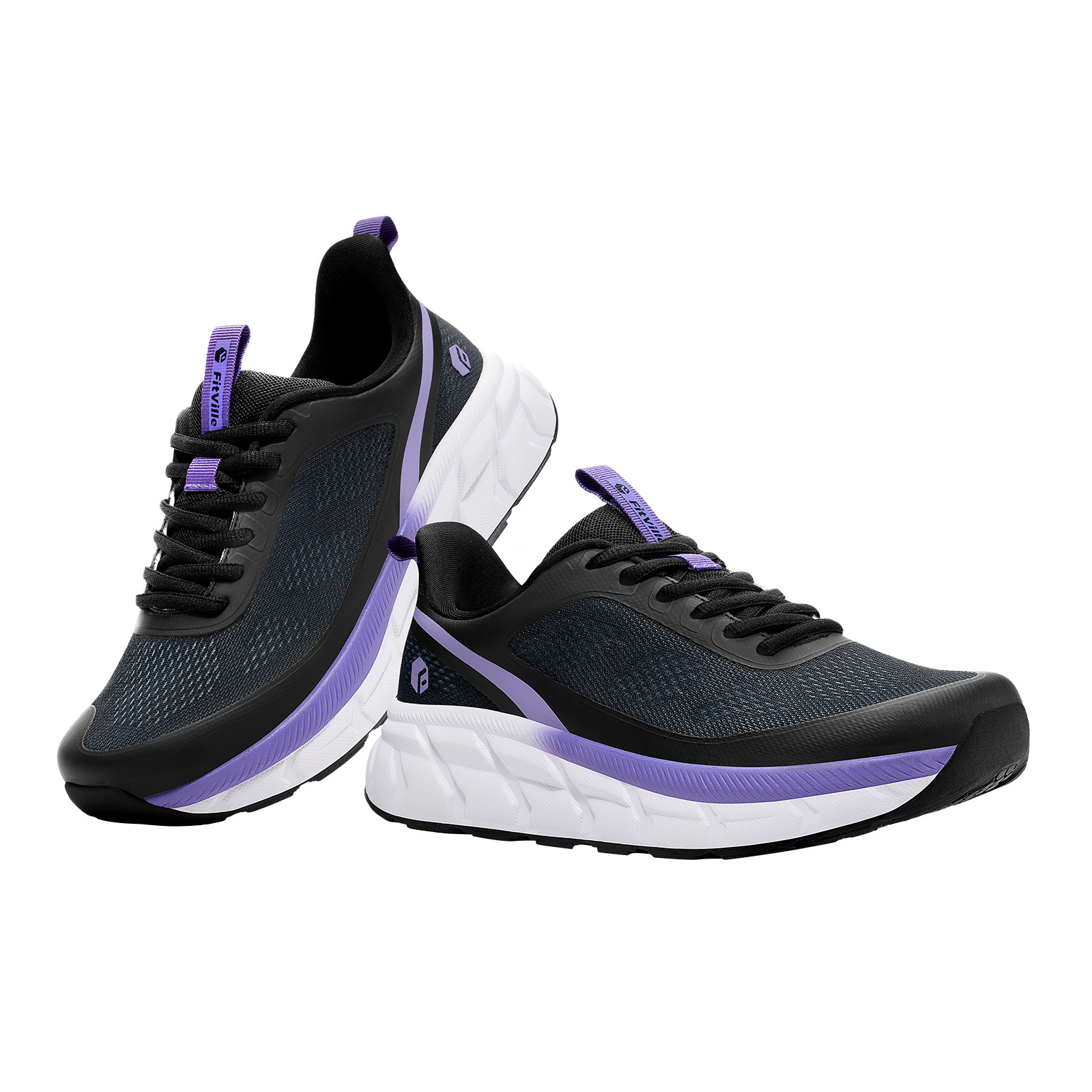 FitVille Women’s Wide Walking Running Shoes Comfortable Cushioned Swollen Feet