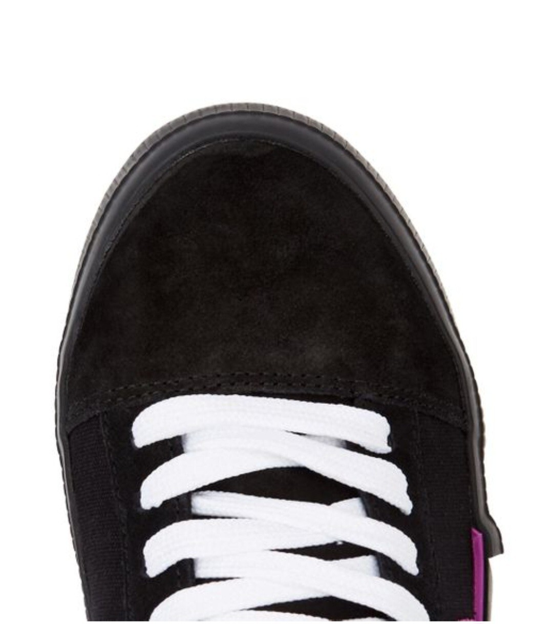 Off-White Women’s Vulcanized Low Canvas Shoes Black/Fushia arrow size 36B/US 6