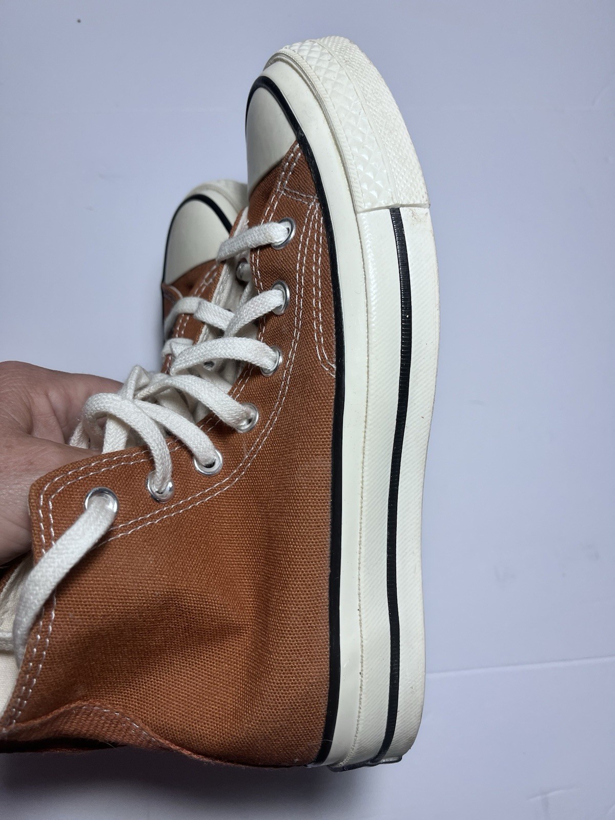 Converse Athletic Shoe’s Chuck Taylor 70 Hi Tall Tan Brown Mens 4 Womens 6