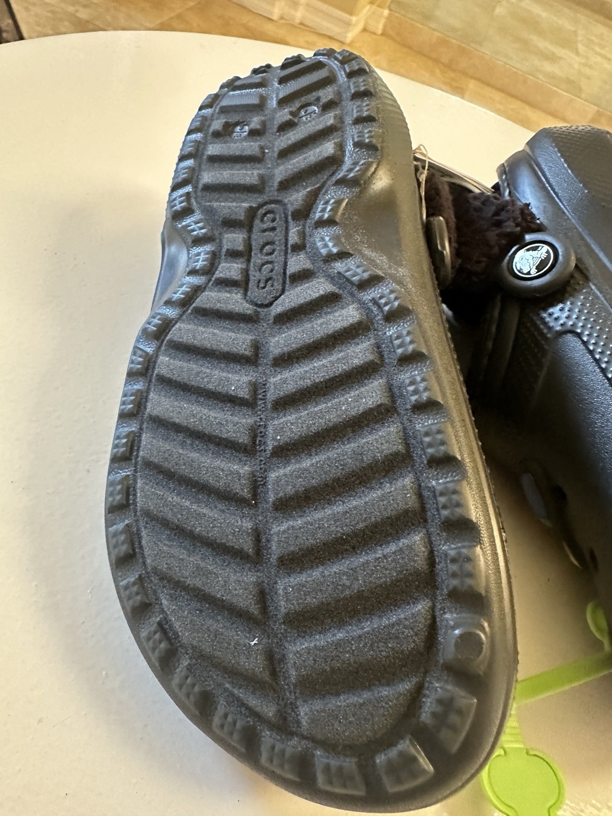 Black Crocs «Classic Holiday» Lined Clogs ft. Festive Christmas Light Graphics