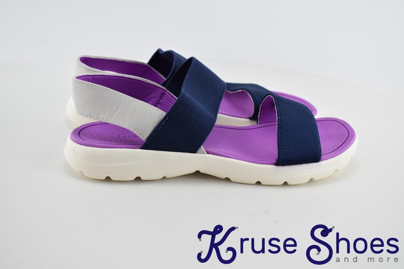Lands’ End Women’s Lightweight Comfort Sandal «Purple/Deep Sea» Size 9B